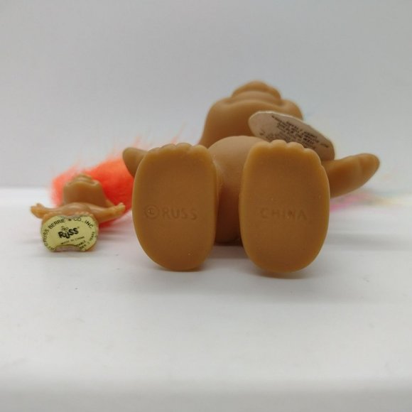 Vintage Troll Dolls Russ mini rainbow with tag - Picture 2 of 4